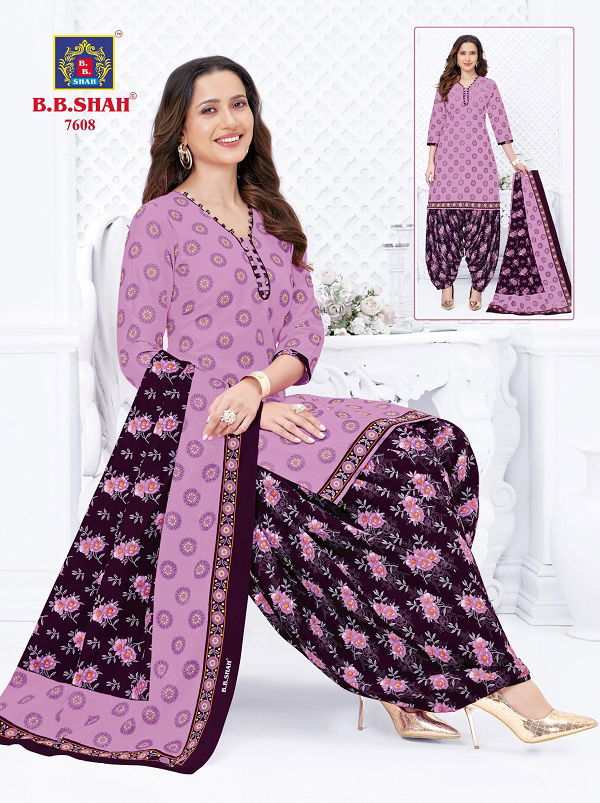 B B Shah Nayraa Vol 6 Printed Cotton Dress Material
